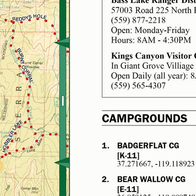 CTUC Sierra National Forest OHV Map