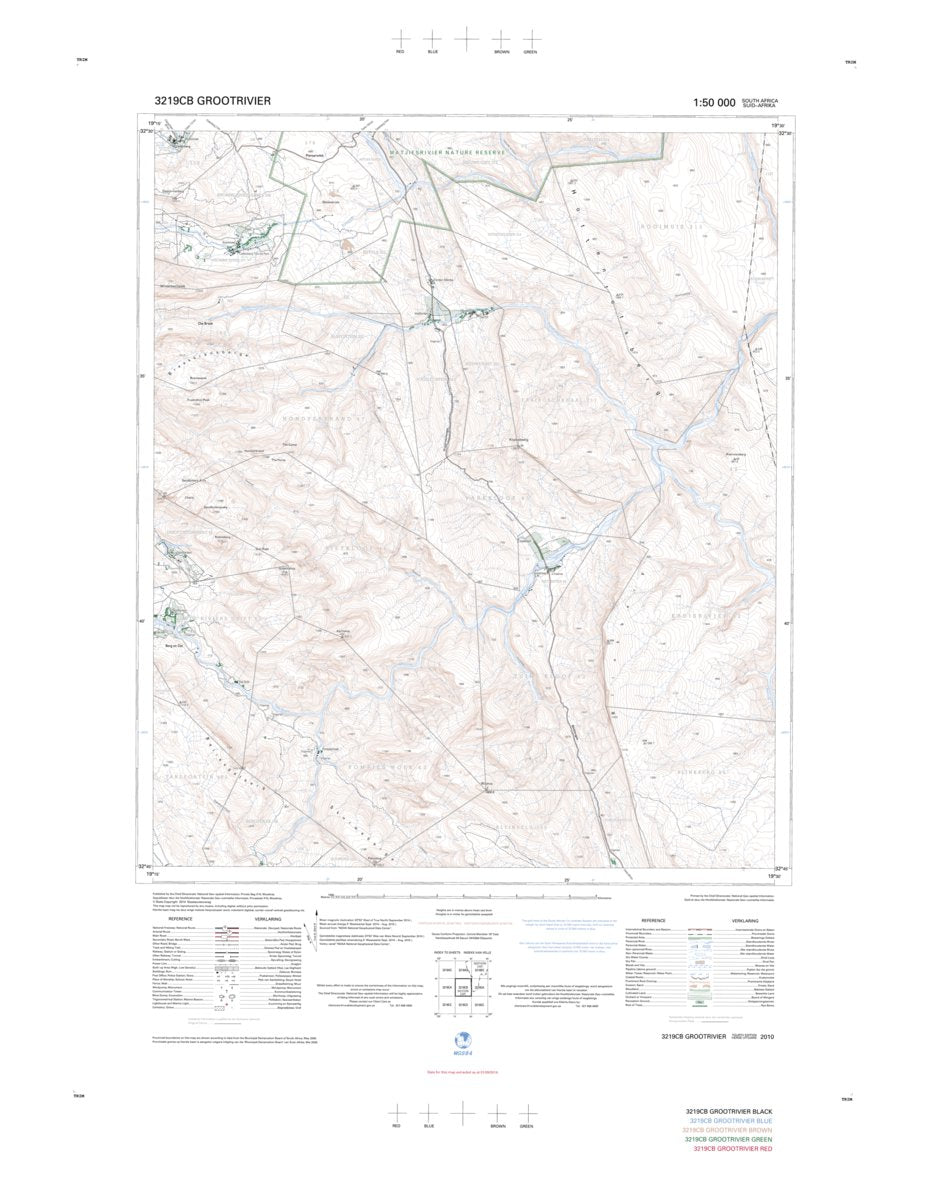 3219CB GROOTRIVIER Map by Chief Directorate: National Geo-spatial ...