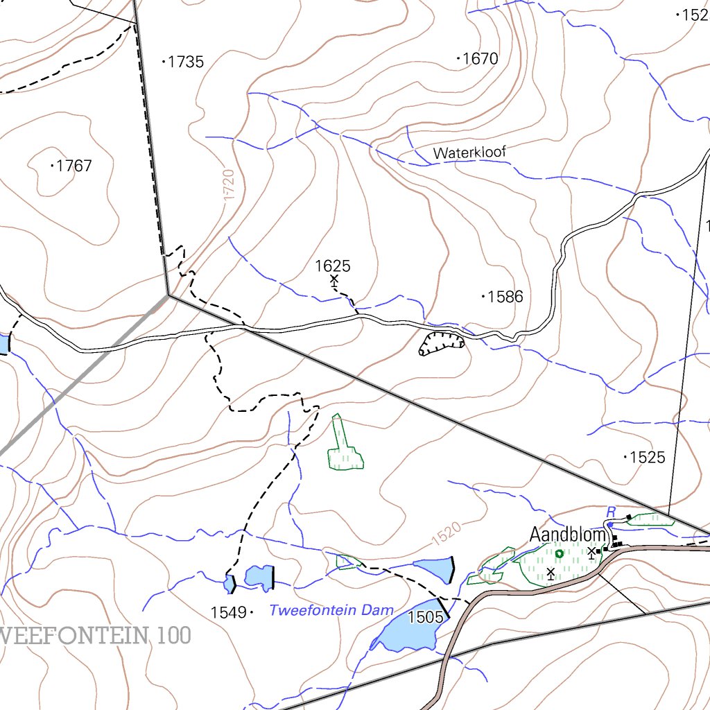 3220BC SUTHERLAND Map by Chief Directorate: National Geo-spatial ...