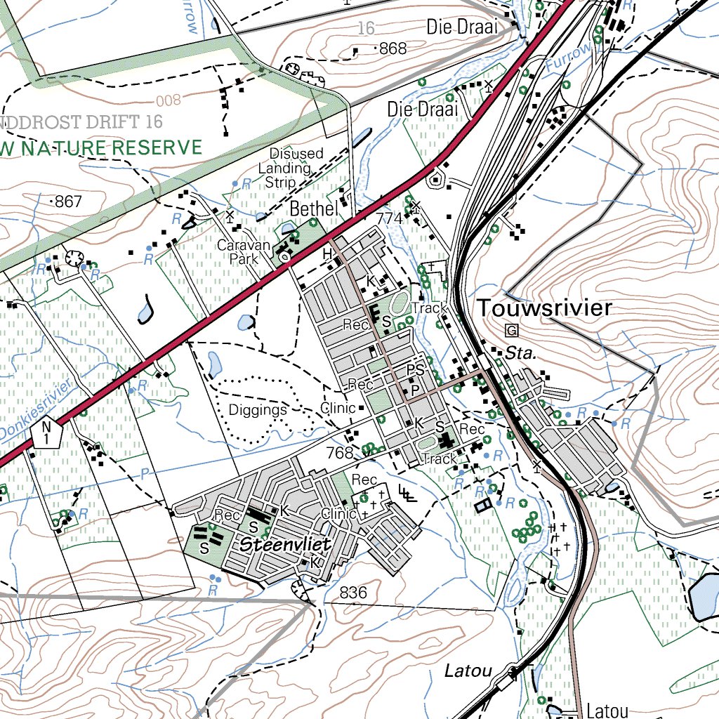 3320AC TOUWSRIVIER Map by Chief Directorate: National Geo-spatial ...