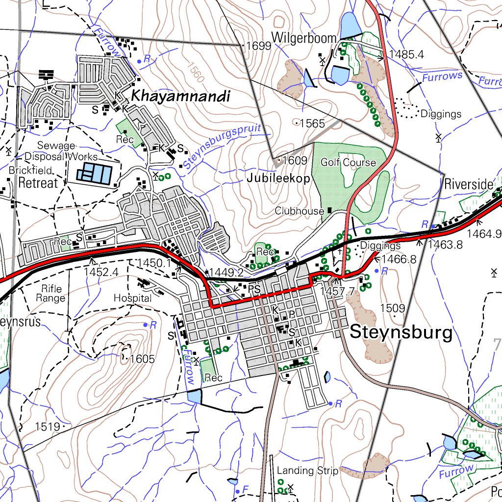 3125BD STEYNSBURG Map by Chief Directorate: National Geo-spatial ...