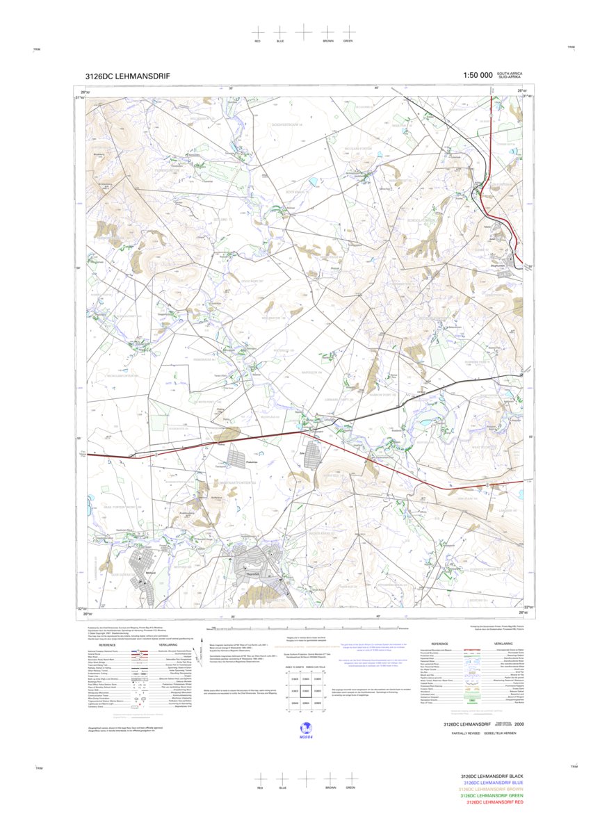 3126DC LEHMANSDRIF Map by Chief Directorate: National Geo-spatial ...