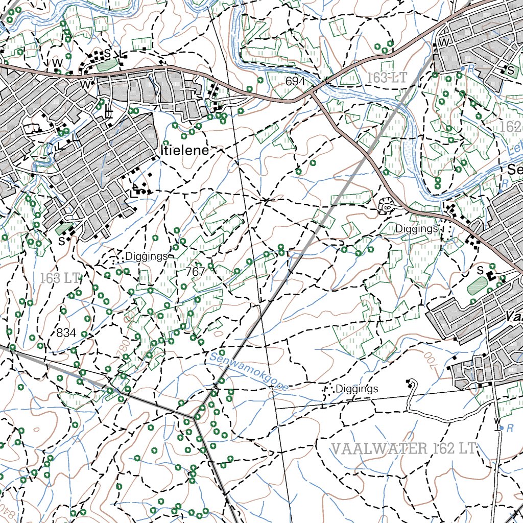 2330AC GA-PHOOKO Map by Chief Directorate: National Geo-spatial