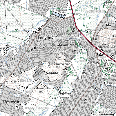 Letsi Map 2330CD LETSITELE Map by Chief Directorate: National Geo-spatial ...