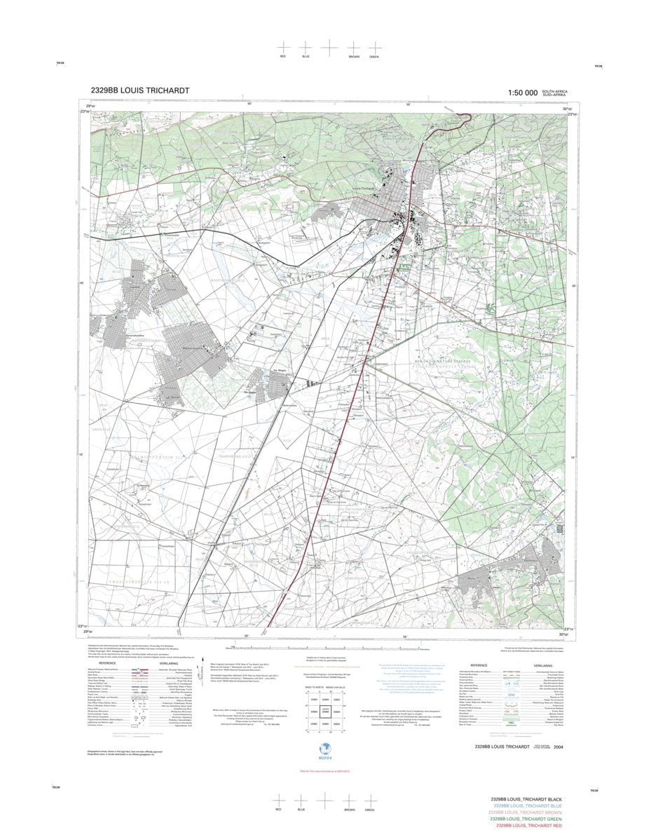 2329BB LOUIS TRICHARDT Map By Chief Directorate National Geo spatial 2329bb-louis-trichardt-map-by-chief-directorate-national-geo-spatial