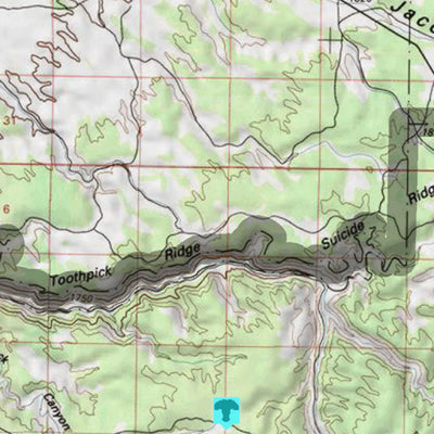 HuntData Arizona Antelope Hunt Unit 12B-West Game Concentration Map
