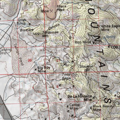 HuntData Arizona Antelope Hunt Unit 15B-South Game Concentration Map