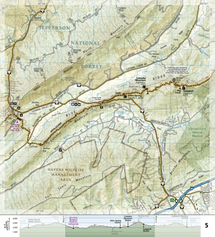 1504 AT Bailey Gap to Calf Mtn (map 05)