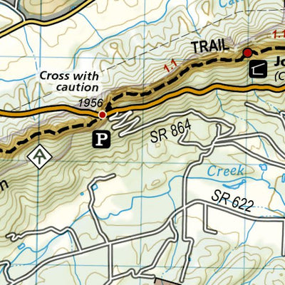 1504 AT Bailey Gap to Calf Mtn (map 05)