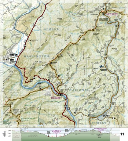 1504 AT Bailey Gap to Calf Mtn (map 11)