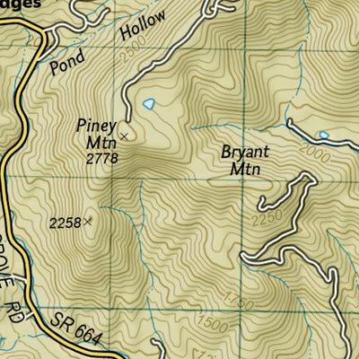 1504 AT Bailey Gap to Calf Mtn (map 15)