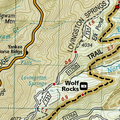 1504 AT Bailey Gap to Calf Mtn (map 13)