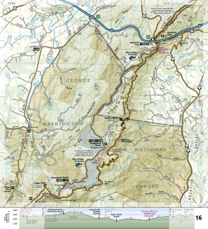 1504 AT Bailey Gap to Calf Mtn (map 16)