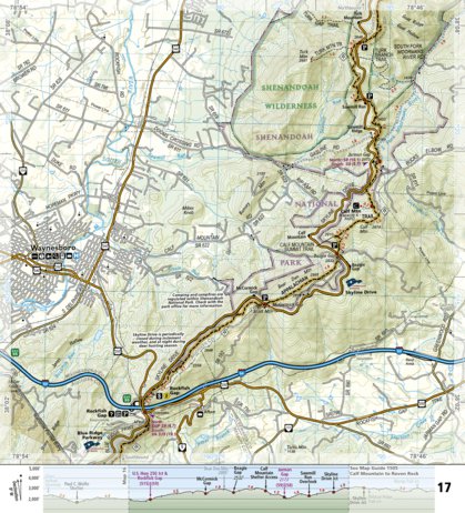 1504 AT Bailey Gap to Calf Mtn (map 17)