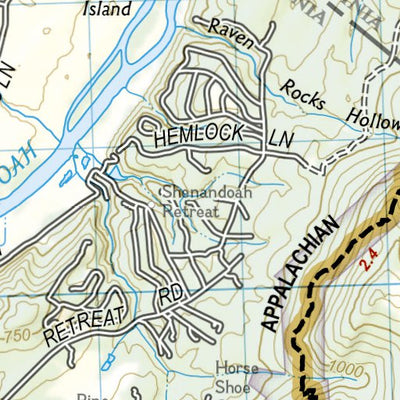 1505 AT Calf Mtn to Raven Rock (map 12)