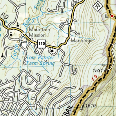 1505 AT Calf Mtn to Raven Rock (map 13)