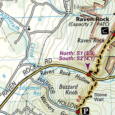 1505 AT Calf Mtn to Raven Rock (map 17)