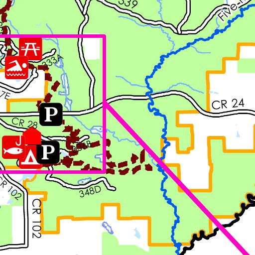 Conecuh Recreation Map by US Forest Service R8 Avenza Maps