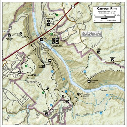 242 New River Gorge National River (Canyon Rim inset)