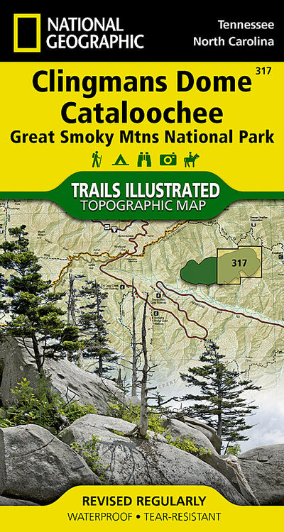 317 :: Great Smoky Mountains National Park East: Cades Cove, Elkmont Map