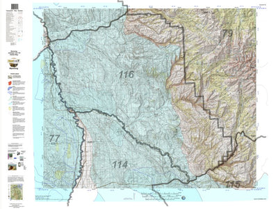 HuntData Wyoming Game Concentration Map for Antelope Unit 116 Preview 1