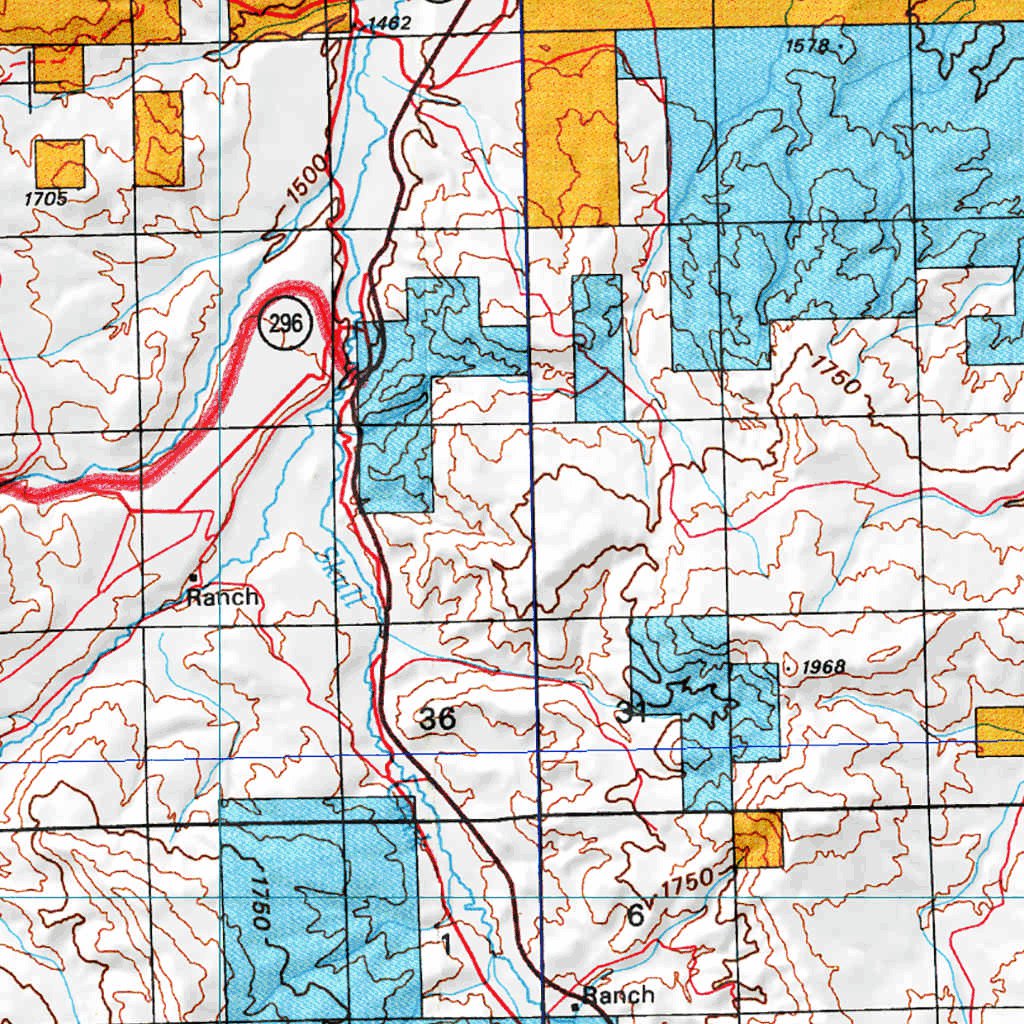 HuntData Wyoming Land Ownership Map for Elk Unit 54w by HuntData LLC ...
