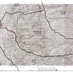 HuntData Wyoming Topo Map for Antelope Unit 104 Preview 1
