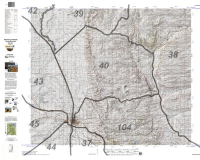 HuntData Wyoming Topo Map for Antelope Unit 40 Preview 1