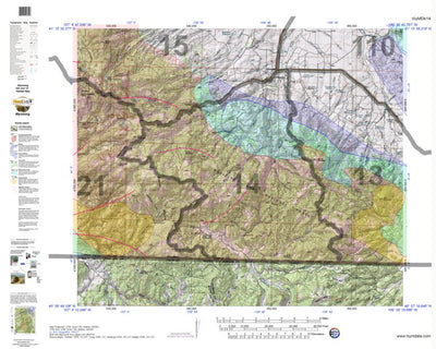 HuntData Wyoming Game Concentration Map for Elk Unit 14