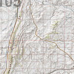 HuntData Wyoming Topo Map for Elk Unit 105
