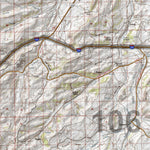 HuntData Wyoming Topo Map for Elk Unit 105