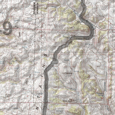 HuntData Wyoming Topo Map for Elk Unit 34
