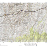 HuntData Wyoming Topo Map for Elk Unit 106
