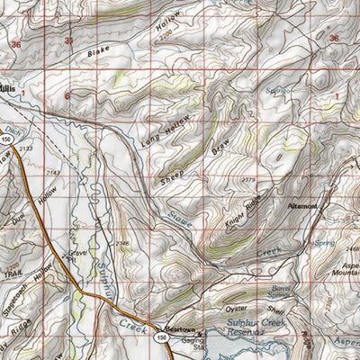 HuntData Wyoming Topo Map for Elk Unit 106