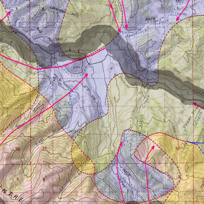 HuntData Wyoming Game Concentration Map for Elk Unit 74