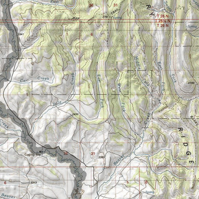 HuntData Wyoming Topo Map for Elk Unit 104
