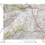 HuntData Wyoming Topo Map for Elk Unit 58