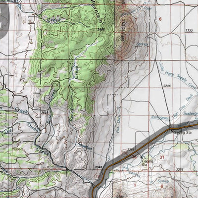 HuntData Wyoming Topo Map for Elk Unit 9
