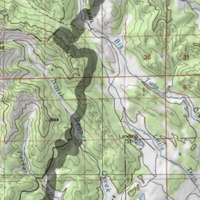 HuntData Wyoming Topo Map for Elk Unit 93