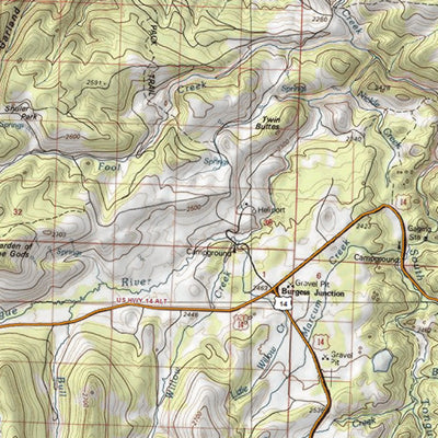 HuntData Wyoming Topo Map for Elk Unit 38