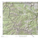 HuntData Wyoming Topo Map for Elk Unit 51