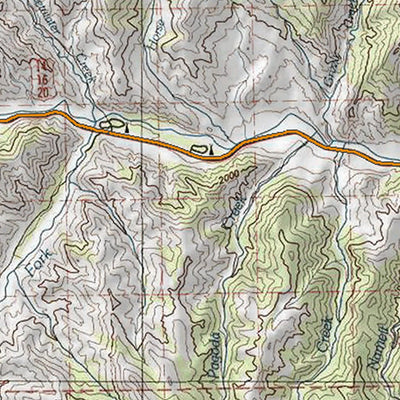 HuntData Wyoming Topo Map for Elk Unit 53