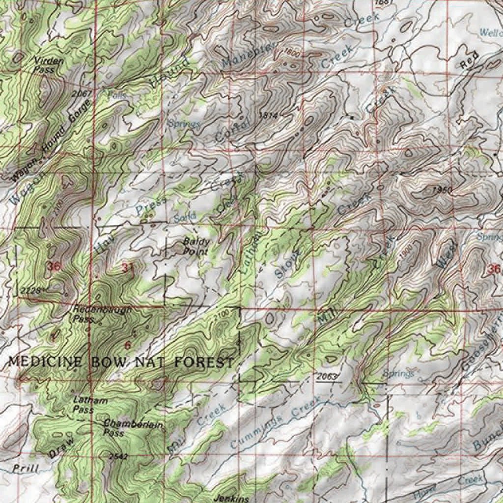 HuntData Wyoming Topo Map for Elk Unit 7n by HuntData LLC | Avenza Maps