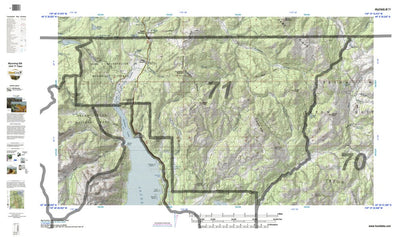 HuntData Wyoming Topo Map for Elk Unit 71