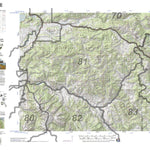 HuntData Wyoming Topo Map for Elk Unit 81
