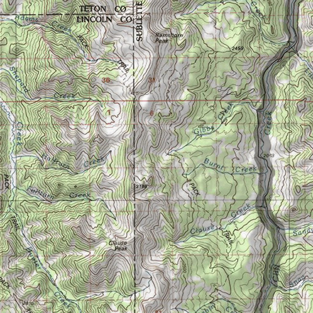 HuntData Wyoming Topo Map for Elk Unit 87 by HuntData LLC Avenza Maps