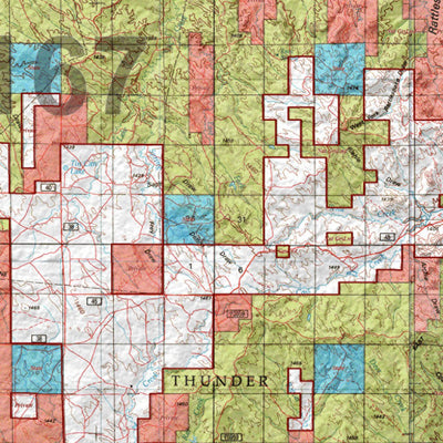 HuntData Wyoming Land Ownership Map for Mule Deer Unit 167