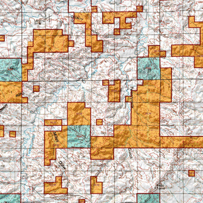 HuntData Wyoming Land Ownership Map for Mule Deer Unit 167