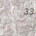 HuntData Wyoming Topo Map for Elk Unit 33