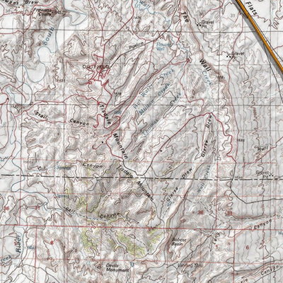 HuntData Wyoming Topo Map for Elk Unit 33